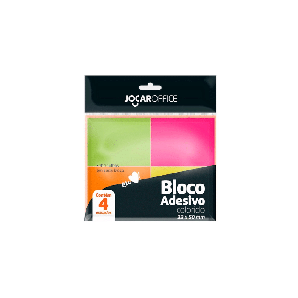 BLOCO DE NOTAS COLORIDO NEON - JOCAR BLOCO DE NOTAS COLORIDO NEON - JOCAR - Imagem 1