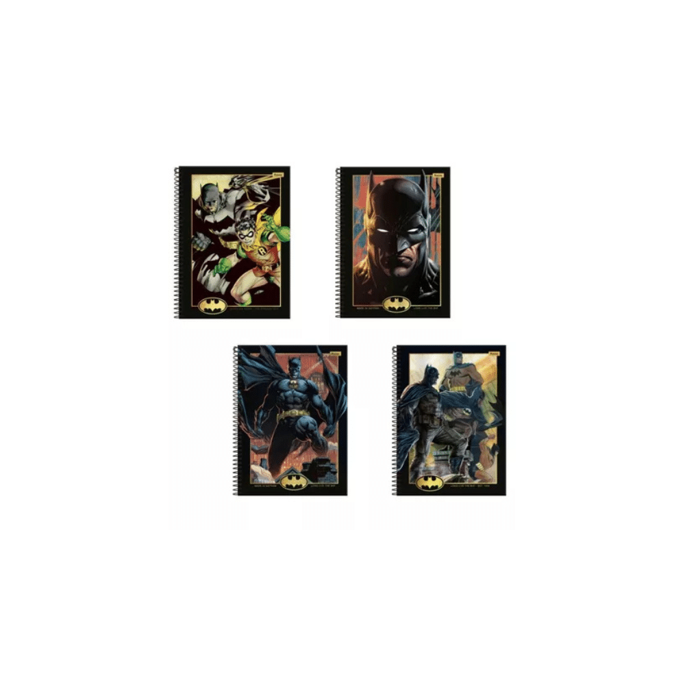 CADERNOS BATMAN – FORONI CADERNOS BATMAN – FORONI / 1 MATÉRIA / 80 FOLHAS / DC COMICS / BATMAN E ROBIN / MATERIAL ESCOLAR - Imagem 1