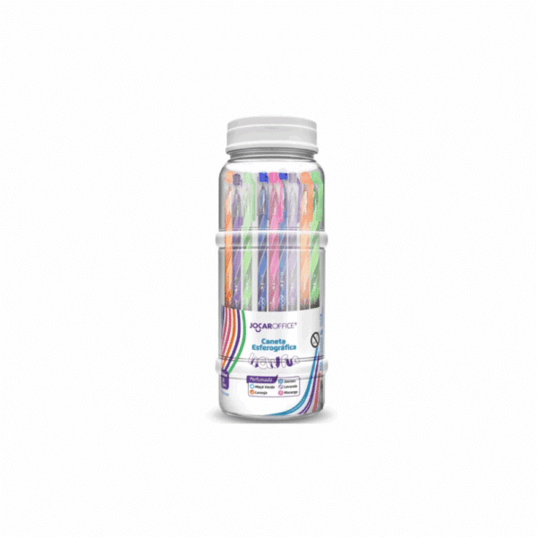 CANETA ESFEROGRÁFICA PERFUMADA WOW FUN / PONTA 0.7mm / JOCAR OFICCE / MATERIAL ESCOLAR