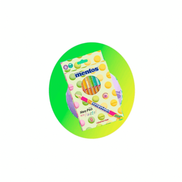 CANETINHA MENTOS / CANETA HIDROGRAFICA MENTOS 12 CORES/NEO-PEN GIGANTE/PASTEL / COMPACTOR / MATERIAL