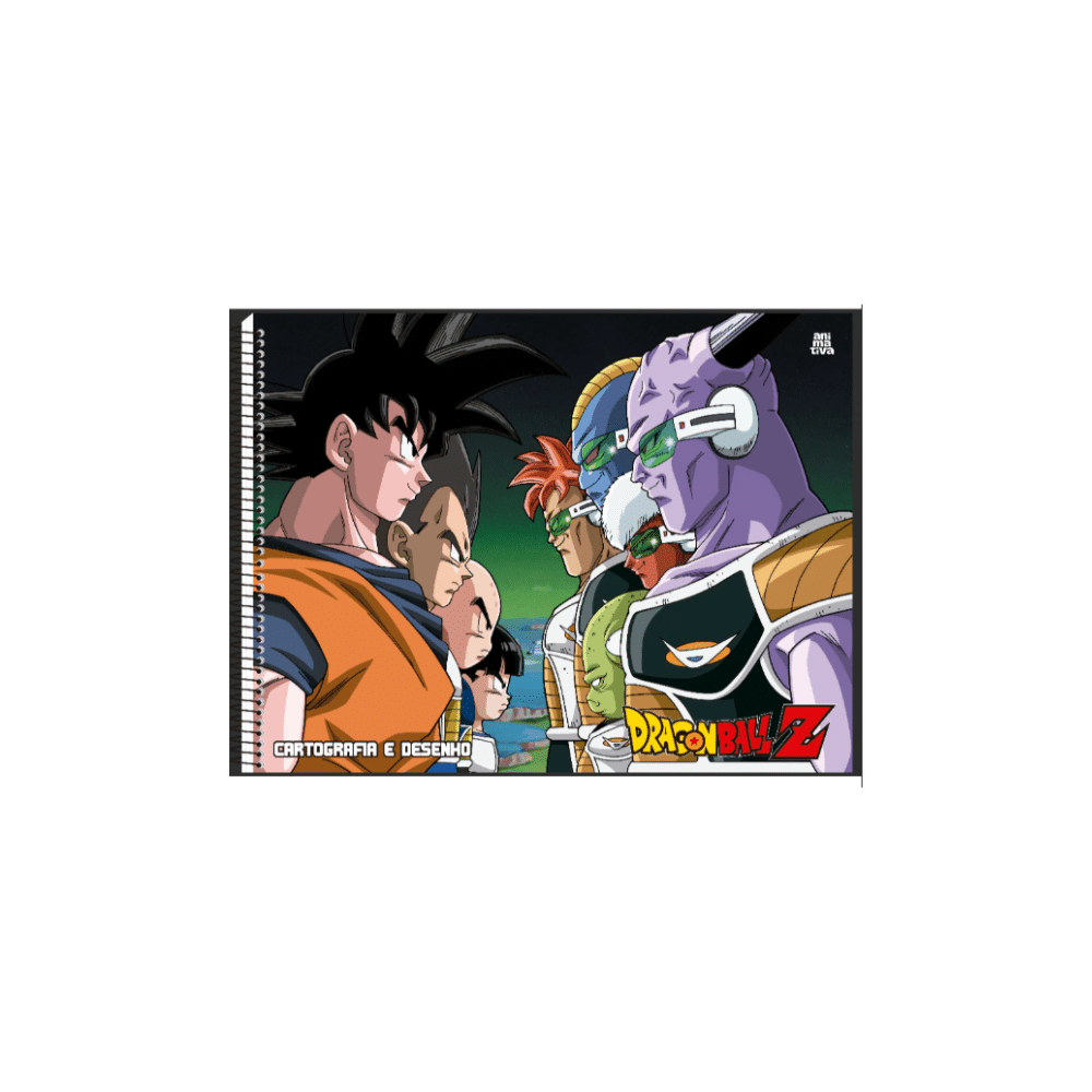 Caderno Cartografia e desenho Dragon Ball Z Capa Dura C Adesivos Caderno Cartografia e desenho Dragon Ball Z Capa Dura C/ Adesivos - Imagem 1