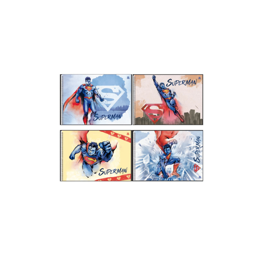 Caderno Cartografia e desenho Super Man com Capa Dura Caderno Cartografia e desenho Super Man com Capa Dura - Imagem 1
