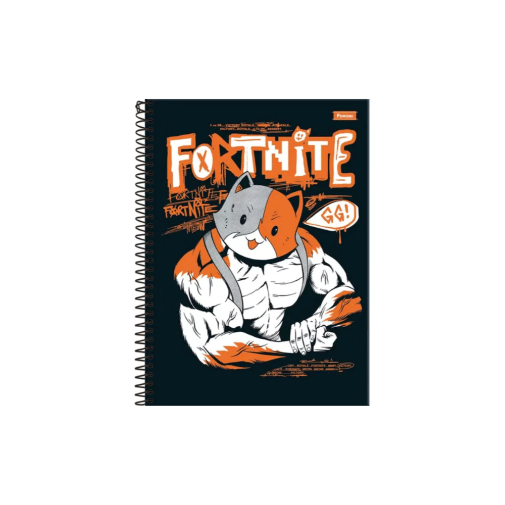 Caderno Fortnite 10 Matérias 160 FOLHAS FORONI Caderno Fortnite 10 Matérias 160 FOLHAS / FORONI - Imagem 1