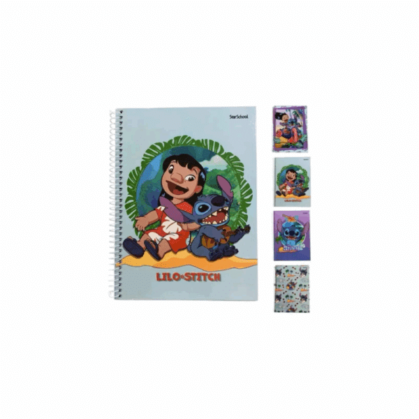 Caderno Universitario 10 Matérias (160 folhas) Stitch - Star School / Jandaia