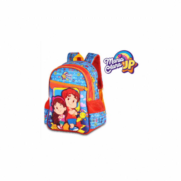 MOCHILA ESCOLAR MARIA CLARA E JP MODELO DE COSTAS - Clio Style