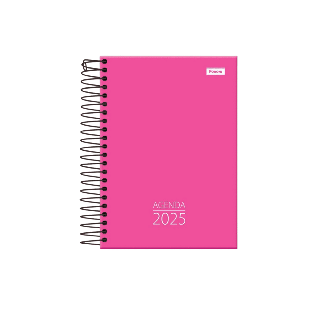 agendaa12345 AGENDA ESCOLAR ROSA 2025 CLIFF - FORONI - Imagem 1