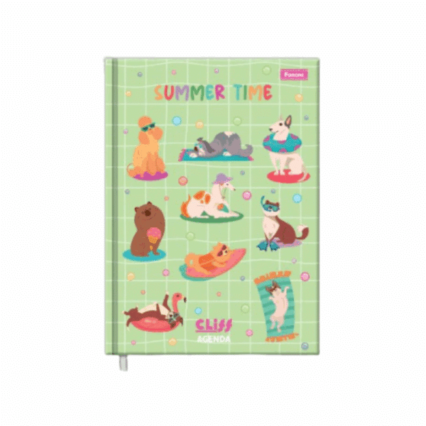 Agenda Capa Dura Costurada Cliff - PERMANENTE (160 folhas FORONI)