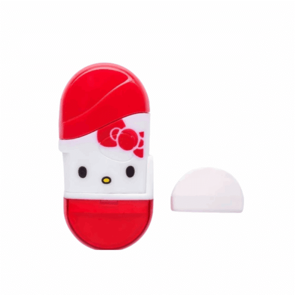 APONTADOR COM DEPÓSITO E BORRACHA HELLO KITTY / LEO&LEO / PAPELARIA FOFA KAWAII / MATERIAL ESCOLAR