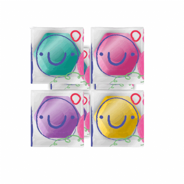 BORRACHA ERGONOMICA HEXAGONAL COLOR JOY