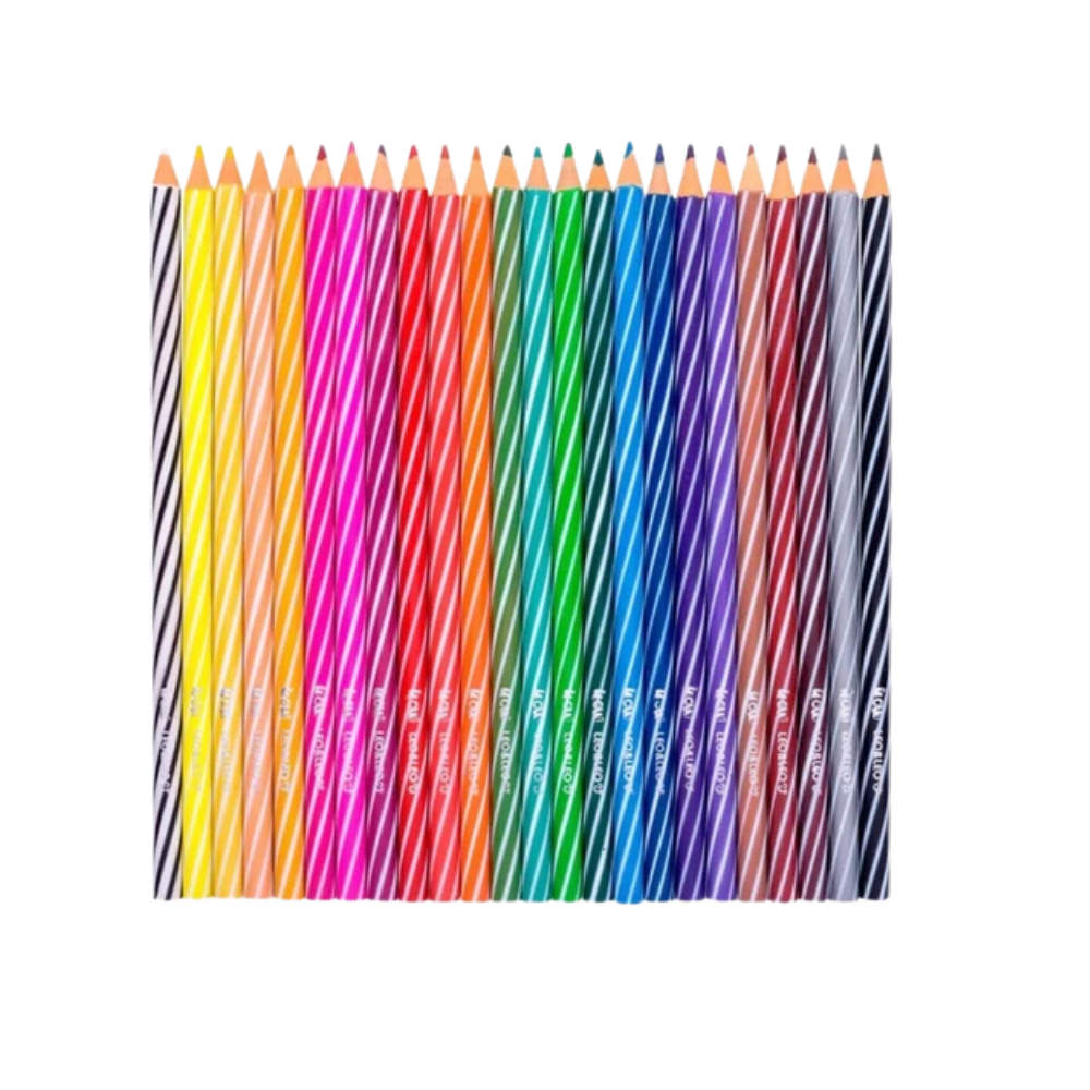 lapisdecorl LÁPIS DE COR LEO&LEO 24 CORES WOW / MATERIAL ESCOLAR - Imagem 1