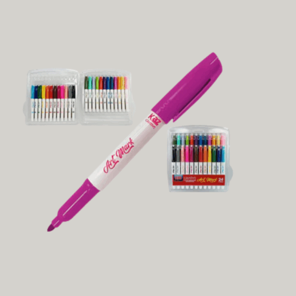 PINCEL MARCADOR PERMANENTE 24 CORES - KAZ