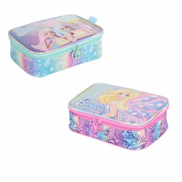 Estojo Escolar Pasta Barbie Fada & Barbie Sereia – Edição Original e Encantadora!