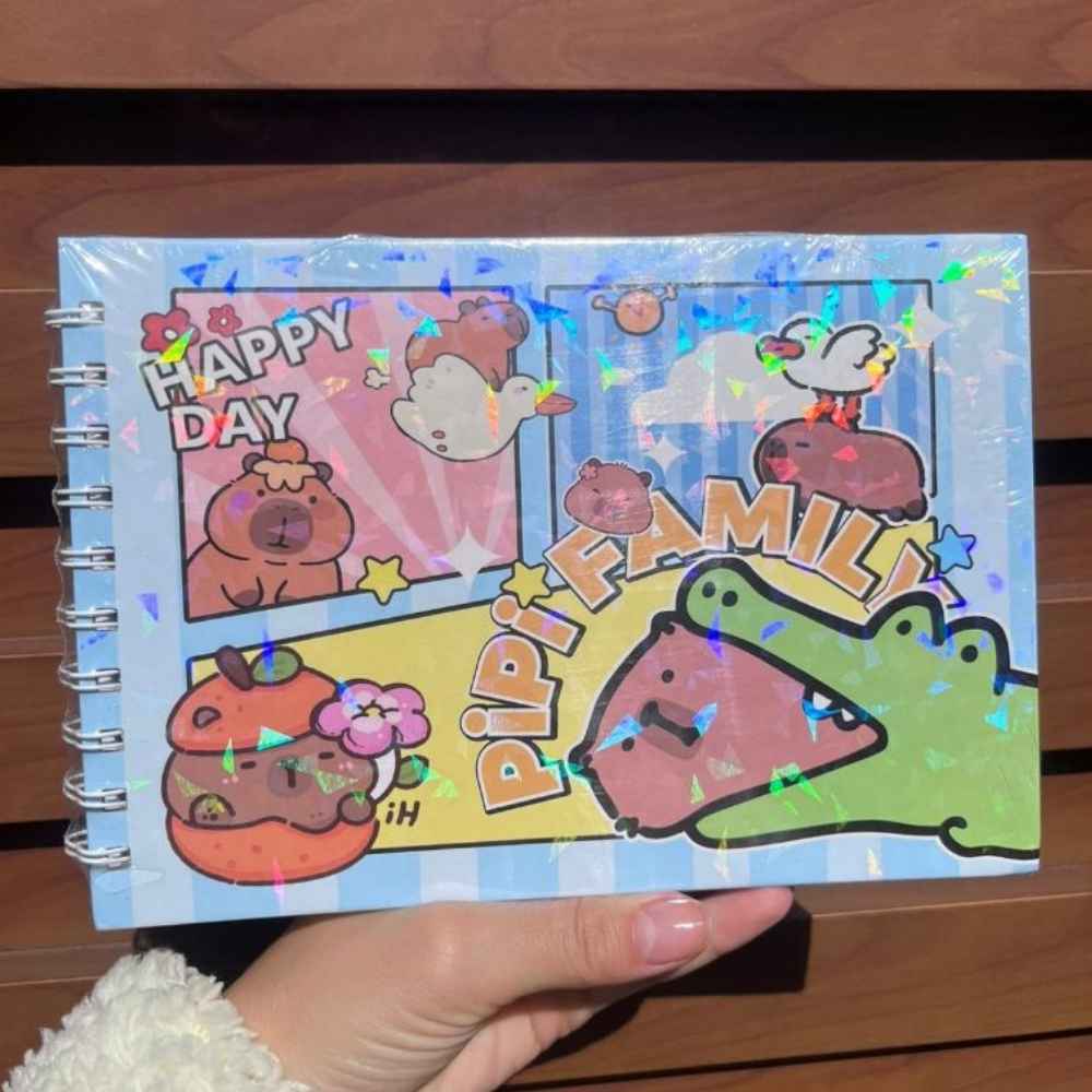 capivara-lilas LIVRO DE COLORIR PIPI FAMILY / CAPIVARA / CAPYBARA / URSINHOS FOFOS / PAPELARIA FOFA KAWAII - Imagem 1