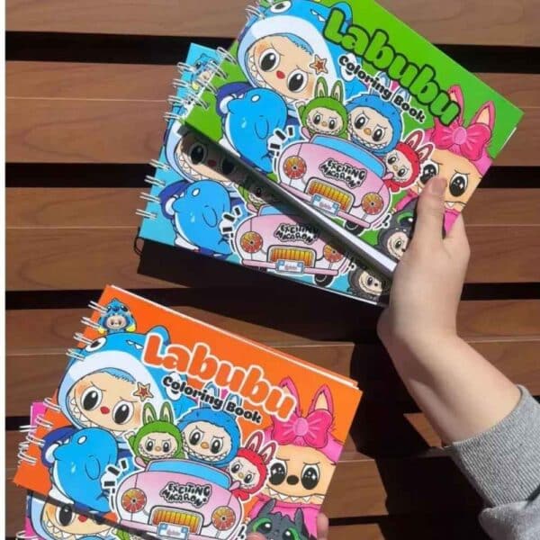 LIVRO PARA COLORIR LABUBU / PAPELARIA FOFA KAWAII
