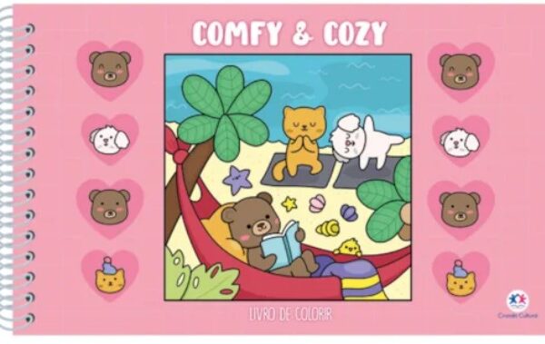 Livro de colorir Comfy & cozy books Comfy and Cozy Pink - Para Colorir / CIRANDA CULTURAL