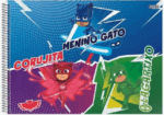 Caderno de Desenho Infantil PJMASKS Espiral | Capa Dura | 60 Folhas Brancas - Imagem 5
