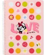 Caderno Universitário Minnie Mouse Disney | 1 Matéria | 80 Folhas