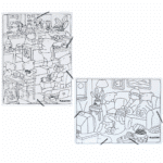 Pasta Elástica A3/A4 para Colorir – Estilo Capivara