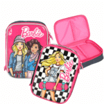 Estojo Escolar Triplo Pasta Barbie Original - MATEL LUXCEL