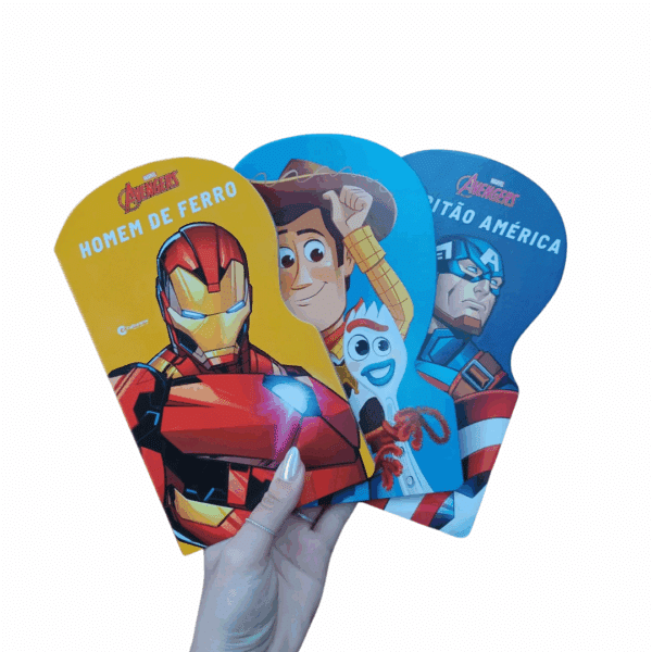 Livro Infantil Catornado Culturama | Homem de Ferro | Toy Story 4 | Capitão América