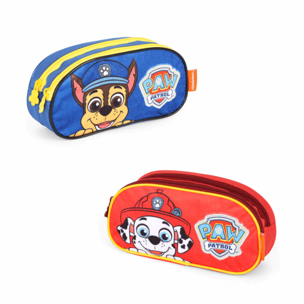 ESTOJO DUPLO PATRULHA CANINA CHASE & MARSHALL | PAW PATROL | LUXCEL | MATERIAL ESCOLAR