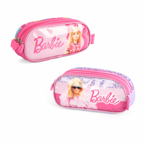 Estojo Escolar Barbie | 03 Compartimentos | Luxcel | Matel | Material Escolar
