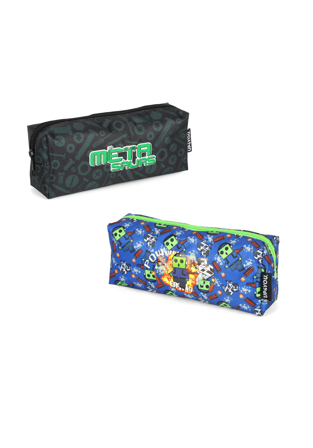 ESTOJOS Estojo Escolar Up4You Metasaurs ou Robô Azul | LUXCEL | Material Escolar - Imagem 1