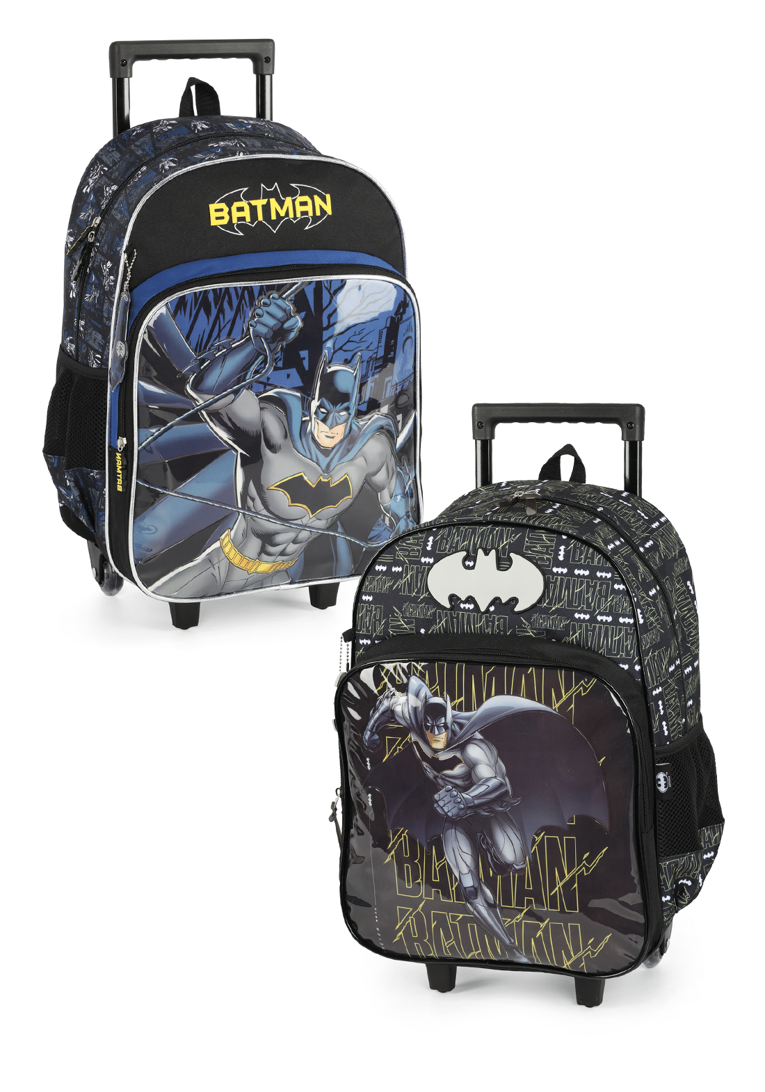 MOCHILAS Mochila de Rodinhas Batman Oficial | Escolar Infantil Masculina com 2 Rodas | LUXCEL | DC COMICS - Imagem 1