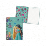 Caderno Universitário Disney Princesas Jasmine e Rapunzel | 1 Matéria 80 Folhas | Culturama - Imagem 2