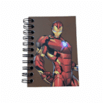 CADERNO DE ANOTAÇÕES MARVEL | MODELO HOMEM-ARANHA E HOMEM DE FERRO | CAPA MOLE | 50 FOLHAS - Imagem 2