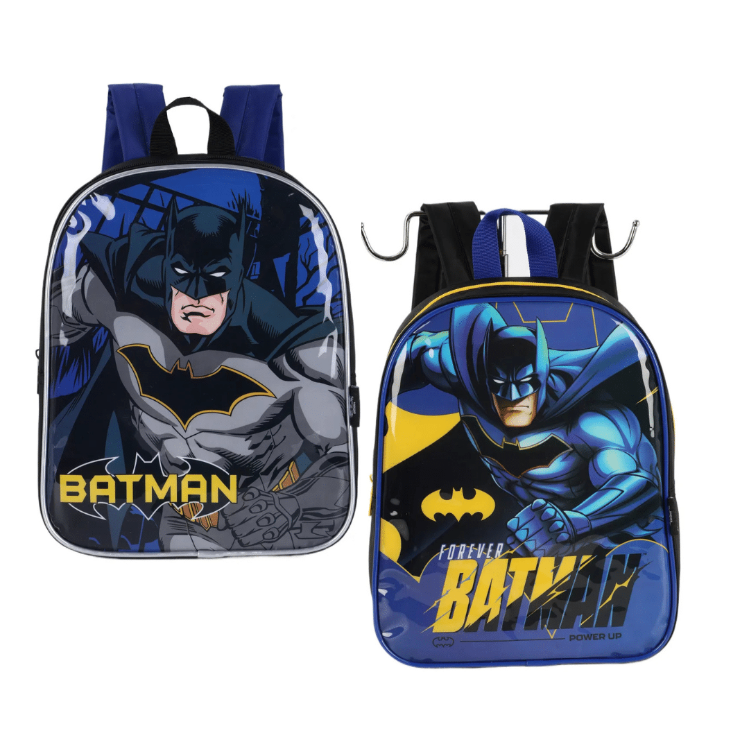 RASCUNHOS 2 Mochila de Costas Escolar Batman Estampada | Masculino | 01 Compartimento - Imagem 1