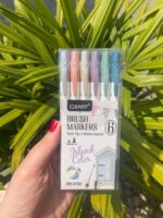 Marcadores Brush Grasp 6 Cores – Dupla Ponta | Tons Suaves e Vibrantes - Imagem 6