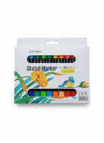 CANETINHA HIDROGRÁFICA | KAYWIN SKETCH MARKER E BRUSH | 12 CORES VIBRANTES - Imagem 2