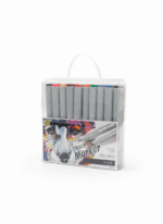 KIT COM 48 MARCADORES PROFISSIONAL SKETCH MARKER | PONTA DUPLA