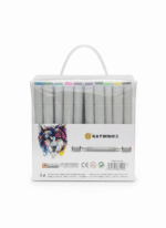 KIT COM 48 MARCADORES PROFISSIONAL SKETCH MARKER | PONTA DUPLA - Imagem 2