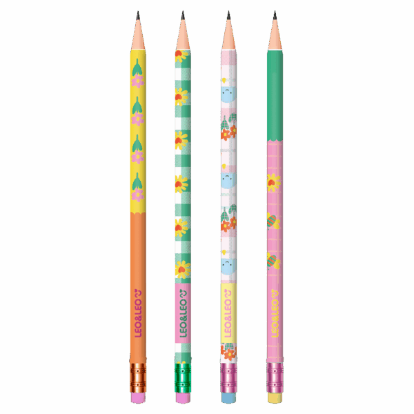 LAPIS GRAFITE COM BORRACHA JARDIM - LEO&LEO