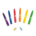 GIZ DE CERA RETRÁTIL PARA BANHO C/ 2 CAPSULAS DE ESPONJA SURPRESA COLOR JOY - C/ 6 CORES LEO&LEO - Imagem 4