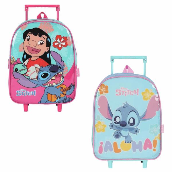 MOCHILA DE RODINHAS PEQUENA LILO & STITCH | LUXCEL