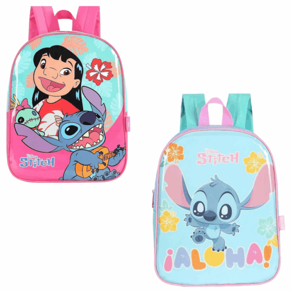 Mochila Escolar Lilo & Stitch | Pequena - LUXCEL