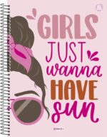 CADERNO UNIV. BOM D+| 10 MATÉRIAS | 160FLS | FEMININO - ANIMATIVA - Imagem 4