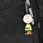 MOCHILA ESCOLAR SNOOPY PEANUTS | PRETA | COM CHAVEIRO - XERYUS - Imagem 6