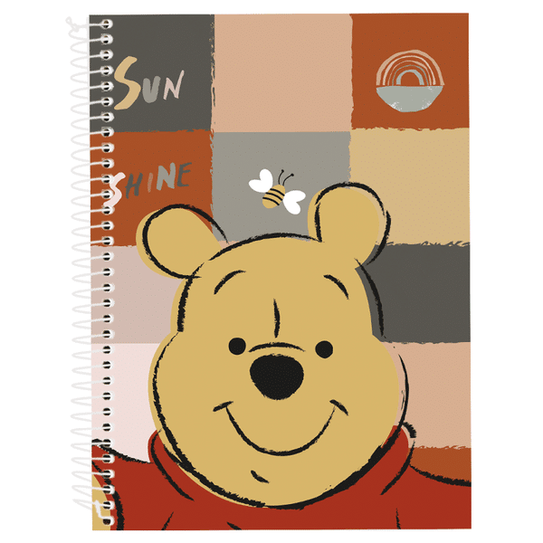 CADERNO UNIVERSITÁRIO POOH | 1 MATÉRIA | CAPA DURA | 80FLS - CULTURAMA