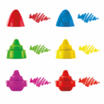 GIZ DE CERA FORMATO FOGUETE 6 CORES - ACRILEX - Imagem 4