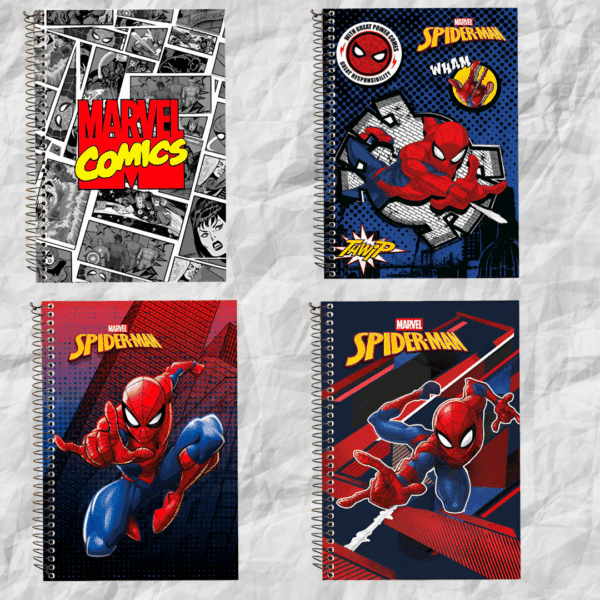 Caderno Univ. Capa Dura 10 Matérias 180fls Marvel/Spider Culturama