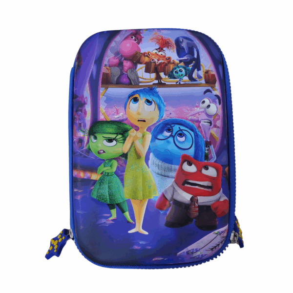 ESTOJO ESCOLAR PASTA 3D DIVERTIDAMENTE | ESPAÇOSO | COM DIVISÕES