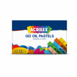 GIZ PASTEL OIL ACRILEX - KIT ARTISTICO COM 12 CORES SORTIDAS - Imagem 4