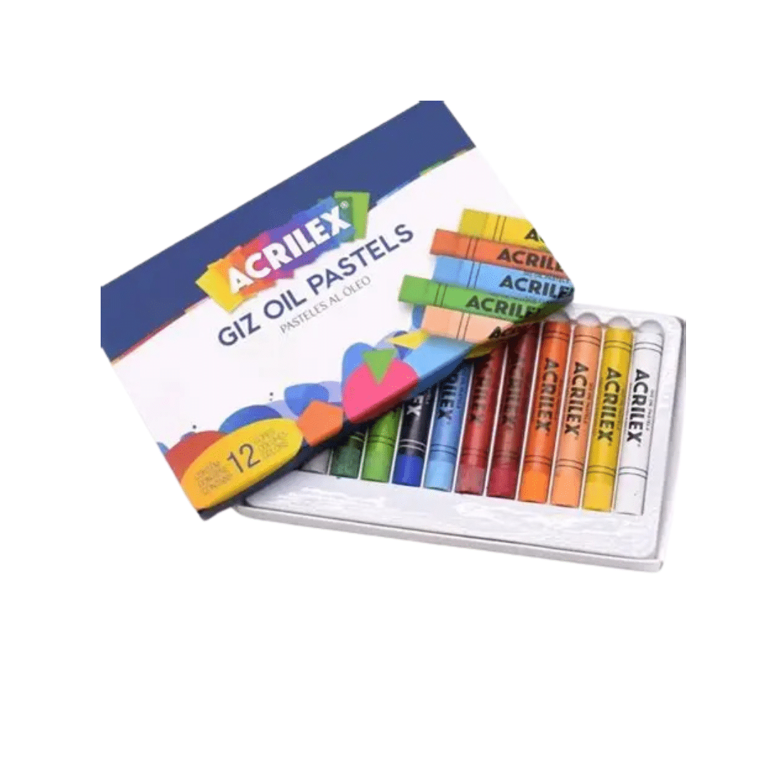 Cópia de Sem nome - 2025-11-25T100819.233 GIZ PASTEL OIL ACRILEX - KIT ARTISTICO COM 12 CORES SORTIDAS - Imagem 1
