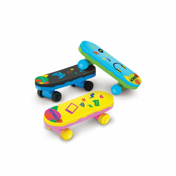 BORRACHA ESCOLAR DIVERTIDA ACRILEX - SKATE