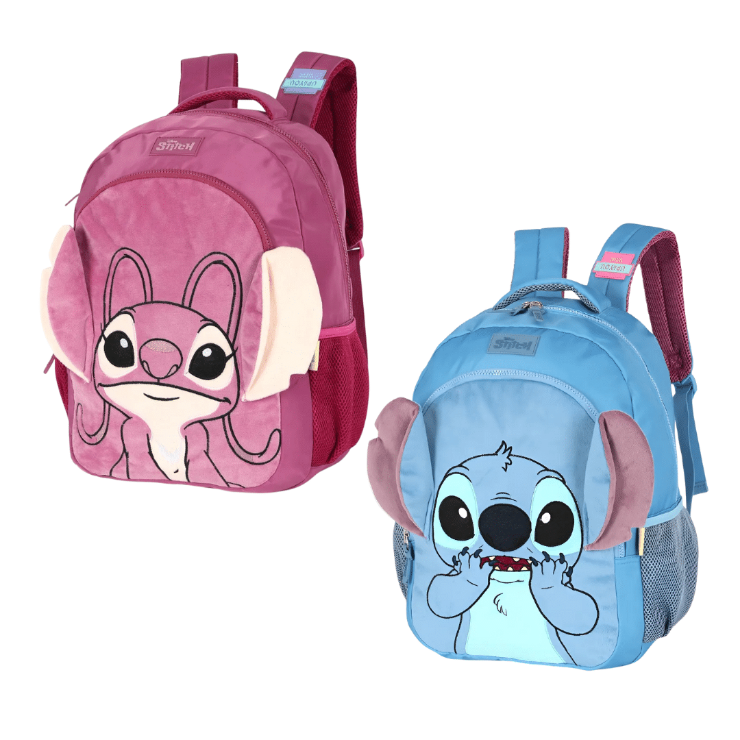 Cópia de Sem nome - 2025-11-25T153737.847 MOCHILA INFANTIL 3D STITCH E ANGEL COM ESTAMPA EM PELÚCIA - LUXCEL - Imagem 1
