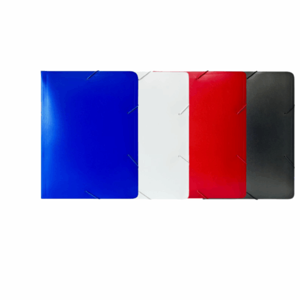 PASTA COM ELASTICO A4 RETRÔ PLASCONY - CORES SORTIDAS